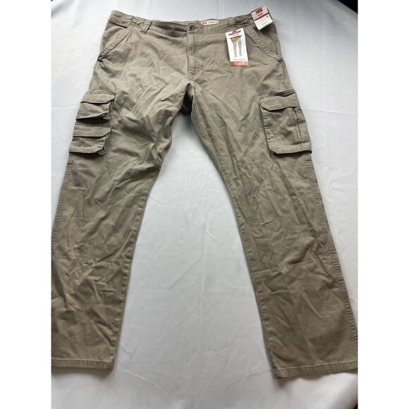 Wrangler Five Star Premium Regular Taper Size 40x30 Tan Cargo Stretch NWT - Picture 1 of 5